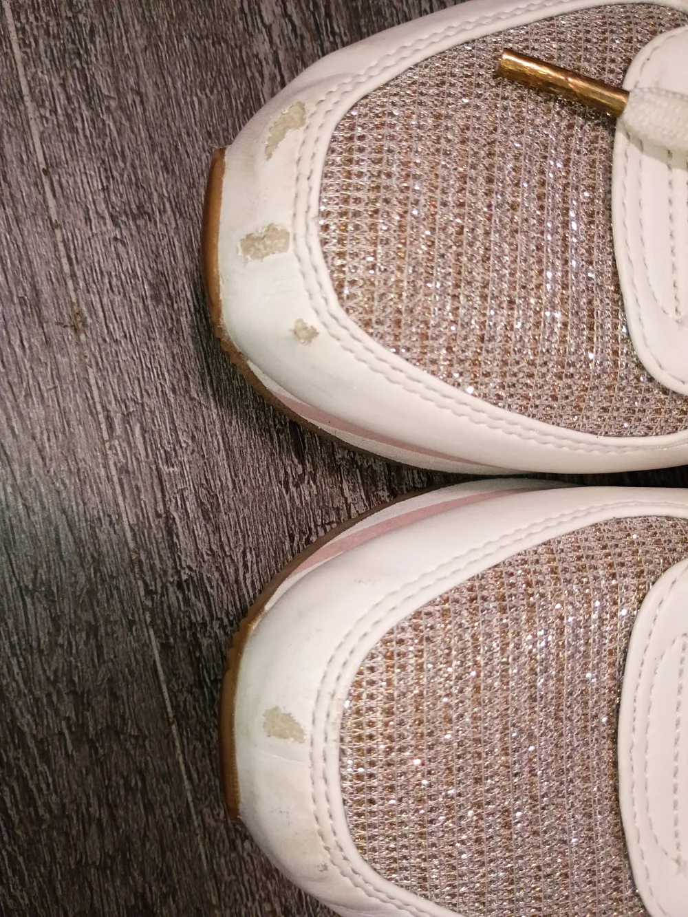 Michael Kors Women's Pink Metallic Lace-Up Sneakers